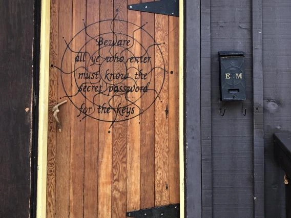 The front door to E.M.'s Lab.
