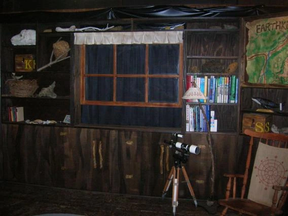 view of E.M.'s Lab interior at Island Lake.