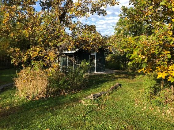Exterior of E.M.'s Lab building at Prairie Crossing.