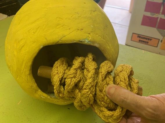 Sun with cord fully rolled