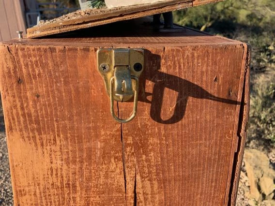 a lockable shelf