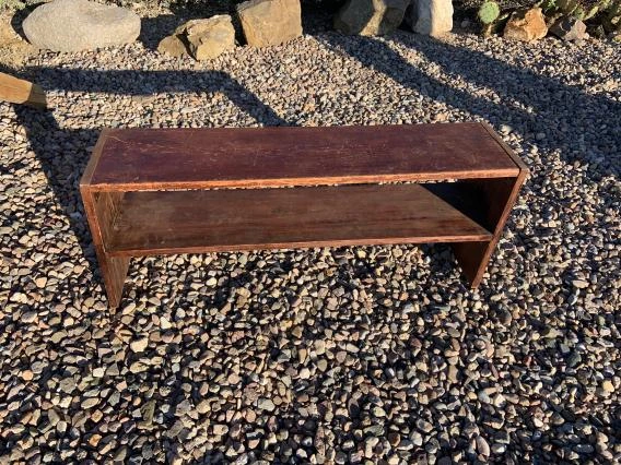 two tier horizontal shelf