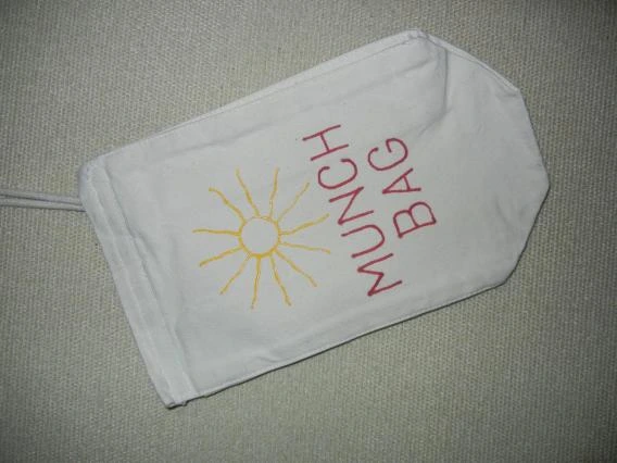 A cloth munch bag.